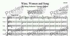 Wine, Women and Song - Download Sheet Music PDF file
