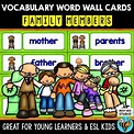 ESL Word Walls | Family Members by Busy Bee Studio | TPT