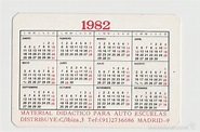 calendarios calendario 1982 - Comprar Calendarios antiguos en ...