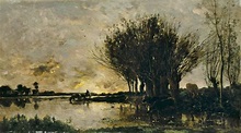 Charles-François Daubigny (French, 1817–1878) , Vaches s'abreuvant à la ...