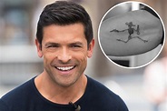 Mark Consuelos shows off new skeleton bicep tattoo