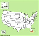 Miami location on the U.S. Map - Ontheworldmap.com