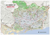 mapa-barrios-de-barcelona - La Guía de Barcelona