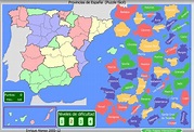 Mapa interactivo de España Provincias de España. Puzzle fácil. Enrique ...
