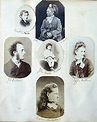 Photo assemblage of Millais' family circa 1870 (compiled by Emily Fane ...