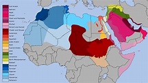 Dialects of Arabic - Vivid Maps