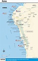 Kona Hawaii Beaches Map