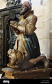 Large, coloured alabaster figure "Johann der Bestaendige", "John the ...