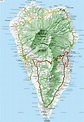 La Palma Island road map - Full size