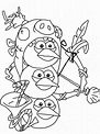 Adorables Angry Birds para colorear, imprimir e dibujar –ColoringOnly.Com