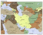 Large political map of Southwest Asia - 2000 | Southwest Asia | Asia ...