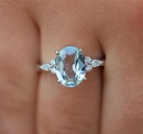 Eidelprecious Mint Campari ring. Mint sapphire engagement | Etsy ...