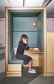 Nice way to create semi-private areas for phone calls in an open office ...