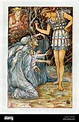 Perseus and the Graia / Graeae (Three Grey Women). He is holding their ...