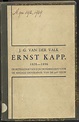 Ernst Kapp, 1808-1896 : de beteekenis van zijn denkbeelden voor de ...
