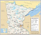 Map of the State of Minnesota, USA - Nations Online Project