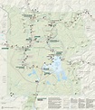 Mapa de Yellowstone - Mapa turístico del Parque Nacional de Yellowstone