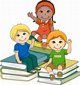 Cartoon Children Reading - Cliparts.co