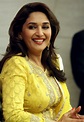 Beautiful Actress Madhuri Dixit In Yellow Beauty Dress in Interview ...
