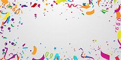 Confetti and colorful ribbons. Celebration background template 1929447 ...