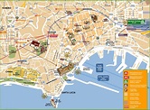 Mappa della città di napoli, italia - mappa Turistica di napoli (Campania - Italia)