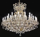 The large 36 flames Maria Theresa crystal chandelier with crystal ...