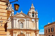 Catedral de são paulo em mdina, ilha de malta | Foto Premium