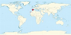 Espanha no mapa do mundo: países vizinhos e localização no mapa da Europa