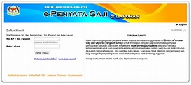 e-Penyata Gaji / e-Payslip: Checking Pay Slip Online