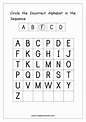 Alphabet Sequencing Worksheets | AlphabetWorksheetsFree.com