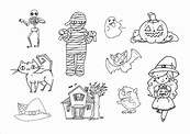 Dibujos de Halloween para colorear, imágenes halloween