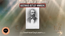 Gustavus Detlef Hinrichs 🔬⚛️🔬 Periodic Table of Elements Series 🔬⚛️🔬 ...