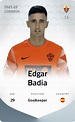 Common card of Edgar Badia - 2021-22 - Sorare