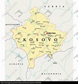 kosovo politische karte - Lizenzfreies Bild - #14837099 | Bildagentur ...
