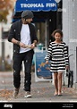 Gabriel Aubry and his daughter Nahla Aubry go out to lunch together ...