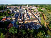 Photographie aérienne par drone de Comines, Hauts de France