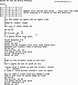 Stuck On You, by Elvis Presley - lyrics and chords