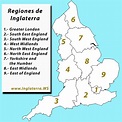 Regiones de Inglaterra - Inglaterra.ws