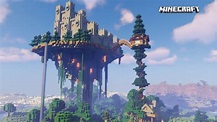 Minecraft - Floating Island Sky Castle (Speed Build) - YouTube