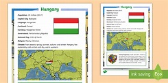 Hungary Fact File (Hecho por educadores) - Twinkl