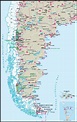 Mapa de la Patagonia Argentina