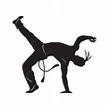 Premium Vector | Capoeira dancer silhouette isolated on white. vector ...