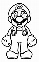 Dibujos Mario Bros para colorear. 100 imágenes se imprimen gratis