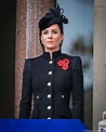 The Duchess of Cambridge wore black Catherine Walker Coat and Philip ...