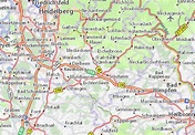 MICHELIN-Landkarte Hoffenheim - Stadtplan Hoffenheim - ViaMichelin
