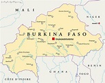 Burkina Faso Political Map - GREF - Groupement des Educateurs sans ...