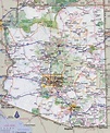 Large detailed road map of Arizona state with all cities | Vidiani.com ...