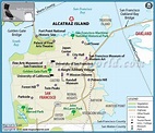 San Francisco Alcatraz Map - TravelsFinders.Com