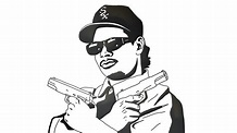 HOW TO DRAW EAZY-E (STEP BY STEP) - YouTube