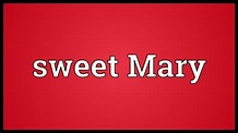 Sweet Mary Meaning - YouTube